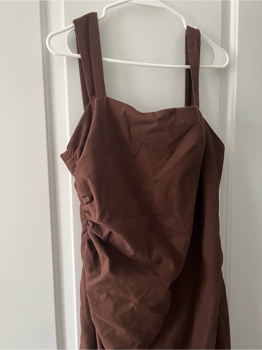 Commense Brown Casual Midi Dress